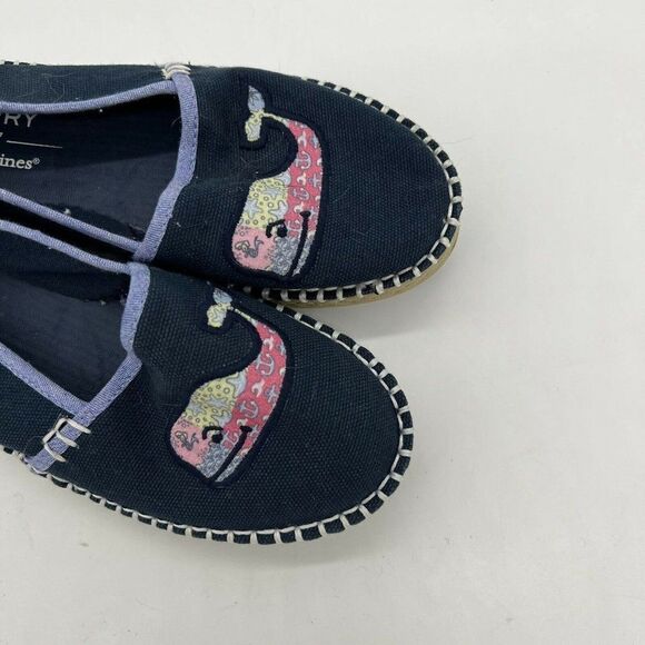 Sperry Skysail Vineyard Vines Whale Shoes Girls Size 13M blue - Picture 2 of 8